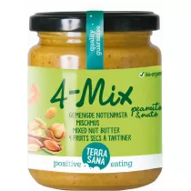 Terrasana Krem orzechowy mix (4 orzechy) 250 g Bio