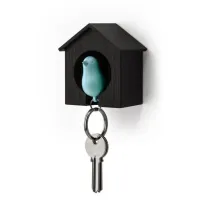 Qualy Wieszak na klucze Budka czarny/niebieski 10091-BK-BU