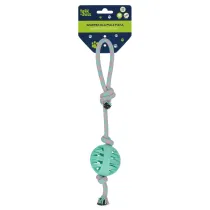 Zabawka dla psa Szarpak 40 cm z pi�k� zielony TRIK&ROLL 560884