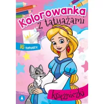 Kolorowanka z tatuaami. Ksiniczki