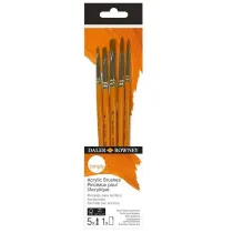 Fila Zestaw p�dzli Daler Rowney Simply Acrylic, 5 szt