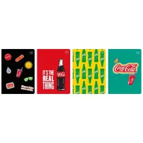 Interdruk Zeszyt A5 Mat+UV Coca Cola trzy linie 32 kartki 10 szt.
