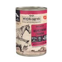 Wiejska Zagroda Karma mokra dla psa Wieprzowina z konin (dorosy) 400 g