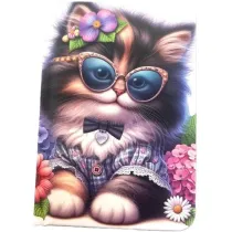 Fresh Notatnik ozdobny A7/48K gadki TW Kot w okularach