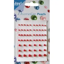 Dekor Art Serwis Pereki samoprzylepne czerwone 58 szt