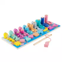 Montessori. Drewniana zabawka edukacyjna Smily Play
