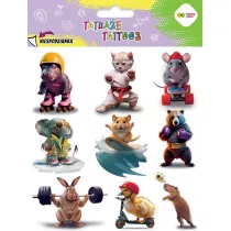 Tatuae zmywalne Sports Animals HAPPY COLOR
