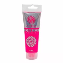Astra Farba akrylowa Deco Artea tuba neonowa r�owy 75ml