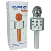 W&k Mikrofon zabawkowy JYWK369-2 srebrny