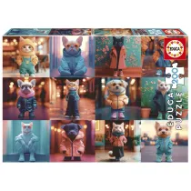 Puzzle 200 Moda w�r�d zwierz�t 113461 Educa