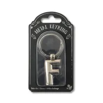 If Silver Letter Keyring - brelok do kluczy litera F