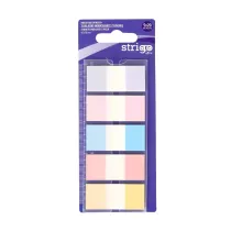Strigo Zak�adki indeksuj�ce z linijk� 45x20mm 5 kolor�w 100 kartek