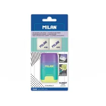 Milan Temperwko z gumk Compact Sunset na blistrze fioletowo-zielono-ta