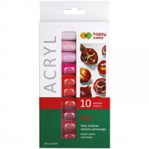 Happy Color Farby akrylowe 10 kolor�w x 12 ml