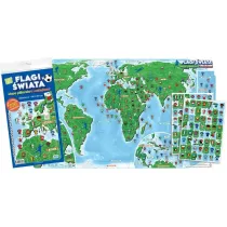 Flagi wiata. Mapa pikarska z naklejkami