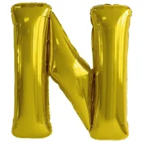 Amscan Balon foliowy litera N z�ota 79x86cm