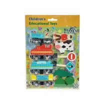 Puzzle Poci�g drewniany z akcesoriami Adar