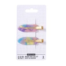 Sister Young Lily Makeup Hair Clips Zestaw klipsy do wosw Pink Purple 2 szt.