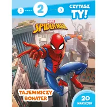 1, 2, 3, czytasz ty! Poziom 2. Tajemniczy bohater.  Marvel Spider-Man