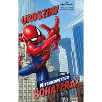 Kukartka Karnet Urodziny Spider Man, naklejane cyfry (11x17cm) DHS-027