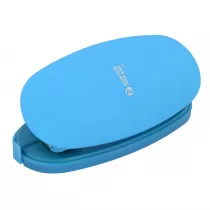 MemoBe Dziurkacz Soft-Touch neon niebieski