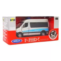 Mercedes Sprinter 1:34 Policja srebrny WELLY