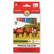 Koh-I-Noor Kredki Triocolor 3142 12 szt.