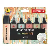 Zakrelacz Stabilo Boss Original Nature Colors 6 szt.