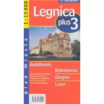 Plan miasta +3 Legnica, Bolesawiec, Gogw, Lubin 1:15 000
