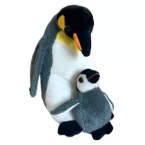 Pingwin z dzieckiem 20cm Beppe