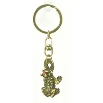 Abino Brelok metalowy �aba Szcz�cia z Kryszta�em 6cm
