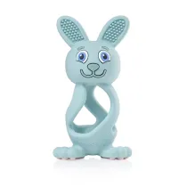 Bobbie Bunny Teether zabawka-gryzak dla niemowl�t Eucalyptus Green Brush-Baby