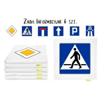 Poduszki Znaki Drogowe 3cm 6 szt Akson
