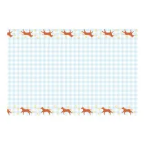 PartyDeco Obrus papierowy kratka z ko�mi 180x120cm