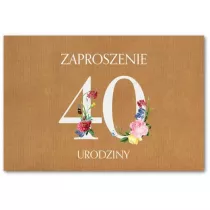 Trend Zaproszenie Urodziny 40 ZT38 10 szt.