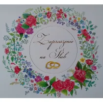Merigraf Zaproszenie �lub kwadrat exclusive 10 szt.