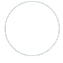 Aliga Ring metalowy bia�y 40cm