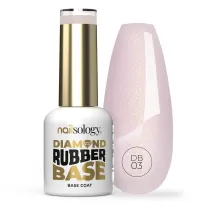 Clavier Nailsology Diamond Ruber Base hybrydowa baza kauczukowa DB03 Rosy Girl 8 ml