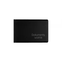Ok�adka na dokumenty ucznia PVC ma�a czarna BIURFOL OD-12-01