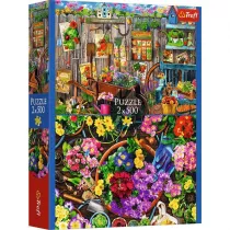 Puzzle 2x500 el. Prace w ogrodzie Trefl