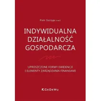 Indywidualna dzia�alno�� gospodarcza. Uproszczone formy ewidencji i elementy zarz�dzania finansami