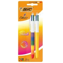D�ugopis 4 Colors Punch Rainbow 1mm mix 2 szt BIC