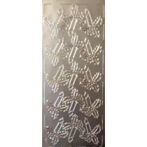 Galeria Hobby Stiker a�urowy srebrny 10x23cm