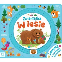 Zwierztka w lesie. Labirynty z ruchomymi elemen.