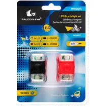 Zestaw lamp rowerowych FBS0021 Falcon Eye Worms 2 x2 led prz�d /ty� (2xCR2032)