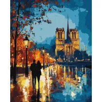 Ideyka Malowanie po numerach - Nocny spacer 40x50cm