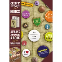 Gift wrap Papier do ksiki Book badges