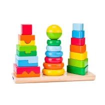 PIRAMIDKA DREW 3SZT MIX 28X22X9 PUD Woodyland