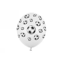 PartyDeco Balony Pi�ki Pastel White 30 cm