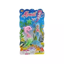 Lalka syrenka z akcesoriami mini 7cm Adar